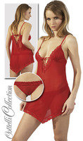 Babydoll und String rot M