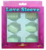Love Sleeve glow (6 Silikonmanschetten)