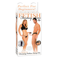 VIBRATING HOLLOW STRAP ON FOR HIM OR HER