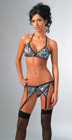 Set Leo alb-negru S-M