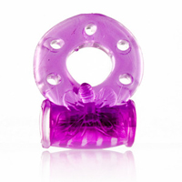 PURPLE VIBRATING PENIS RING