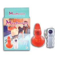Max Passion Vibrating jelly butt plug