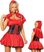 Sexy Red Riding Hood Fancy Dress Costume