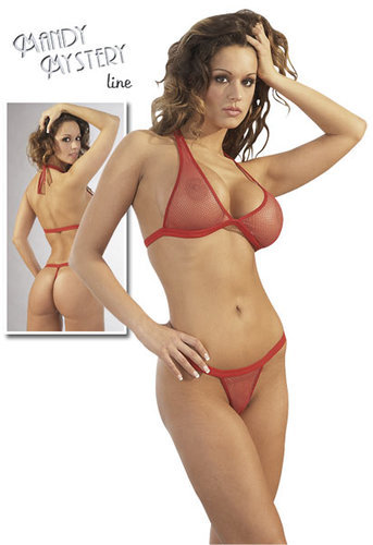 Set sutien si slip transparent S/M