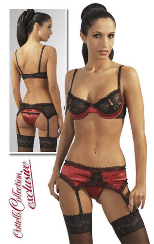 Set sutien , bikini si portjartier 75C/S