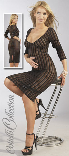 Rochie trei sferturi semi transparenta M