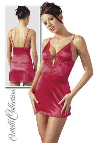 Kleid und String rot M