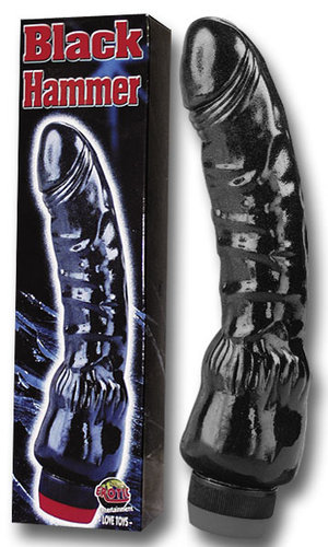 Vibrator negru realistic