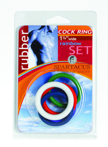 SPARTACUS Cock Ring Set 5er, Ø 3,1cm