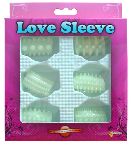 Love Sleeve glow (6 Silikonmanschetten)