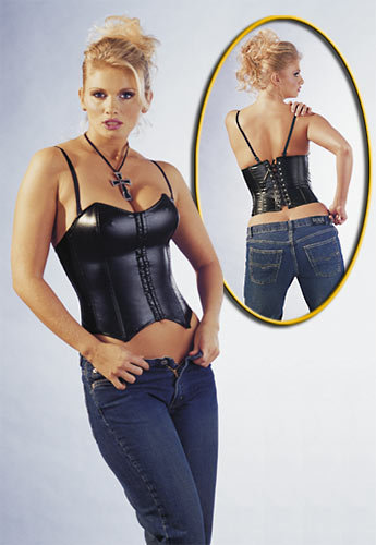 Corset wetlook S