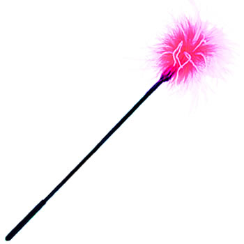 Fluffer Tickler Pink White